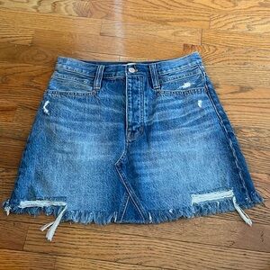 Madewell Rigid Denim A Line Skirt